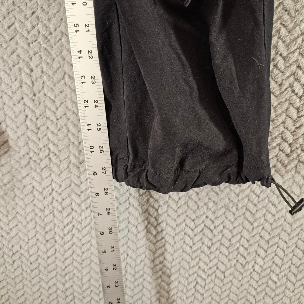 Aeropostale Black Parachute Cargo Pants XS 25" Elastic Waist Baggy Relaxed Fit‎ - Picture 4 of 8